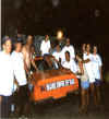 BOB'S RACE CAR WITH CLUB MEMBERS